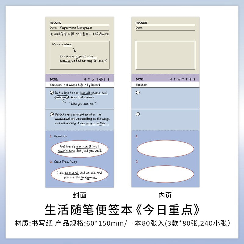 Life Notes Memo Pad
