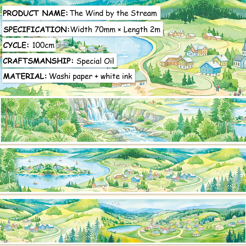 Stream Wind Washi Tape