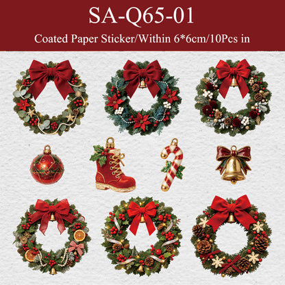 Christmas Wreath Collection Series Sticker