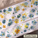 Ruban adhésif washi/PET Collect Blue pour découpage, 4,5 cm × 125 cm