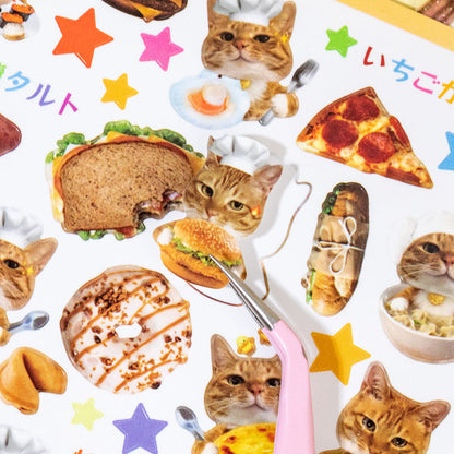 Meow Words Series Sticker Book featuring book designs for journaling, scrapbooking and collage