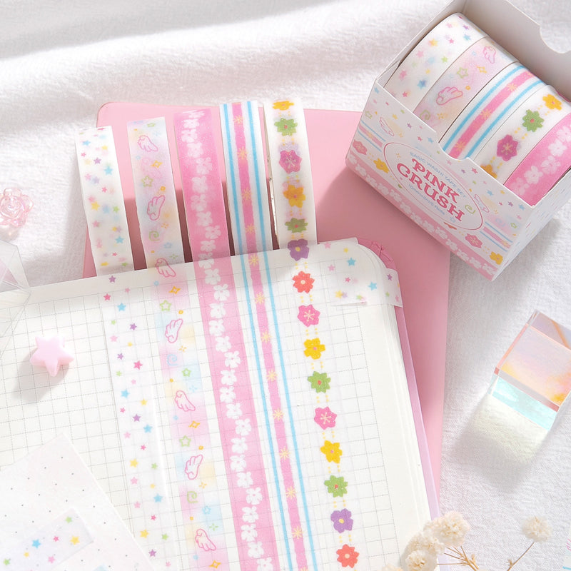 Sugar Frost Fantasy Series Washi Tape Set featuring fantasy designs for journaling, scrapbooking and collage