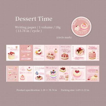 Soft Afternoon Series Die Cutting Writing Paper Tape