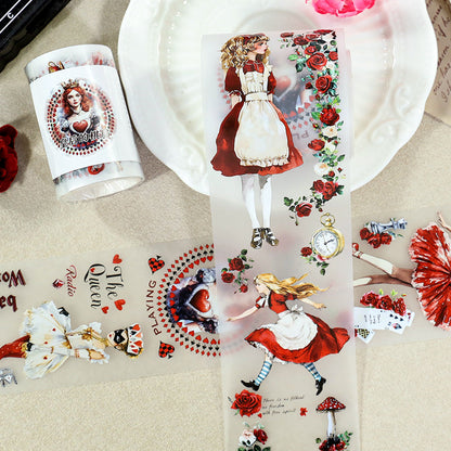 Queen Chess Game Fog PET Tape for journaling, scrapbooking and collage