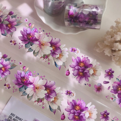 Whole Roll 6cm*3m Scented Sandalwood Ink Die Cutting PET Tape for journaling, scrapbooking and collage