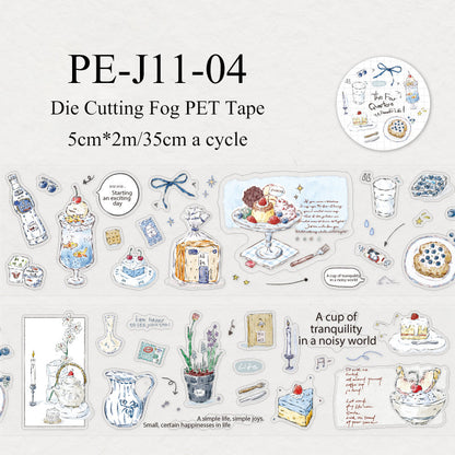 Four Seasons Day Series Die Cutting Fog PET Tape