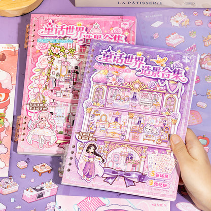 Fairy Tales World 3D Sticker Book featuring fairy, tale, and book designs for journaling, scrapbooking and collage