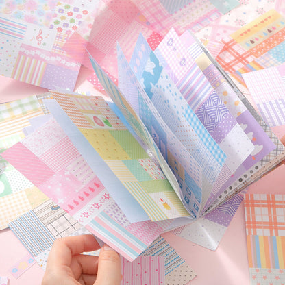 Cotton Notebook Series Sticker Book featuring book designs for journaling, scrapbooking and collage