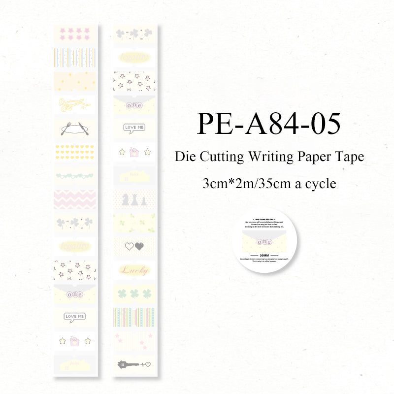 Showa Monologue series Die Cutting Writing Paper Tape