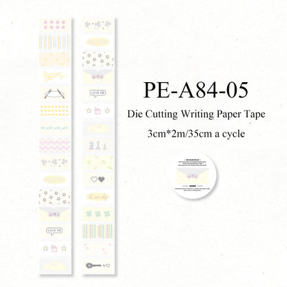 Showa Monologue series Die Cutting Writing Paper Tape