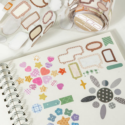 Glimmering Moments Series Die Cutting Self-adhesive Tape for journaling, scrapbooking and collage