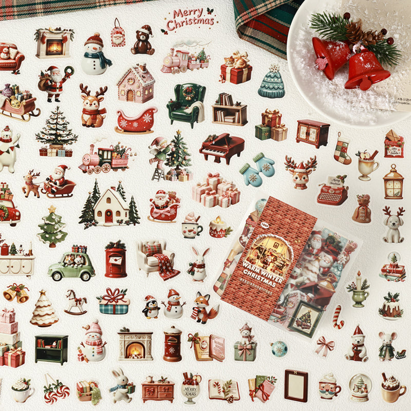 Warm Winter Christmas Series Sticker for journaling, scrapbooking and collage