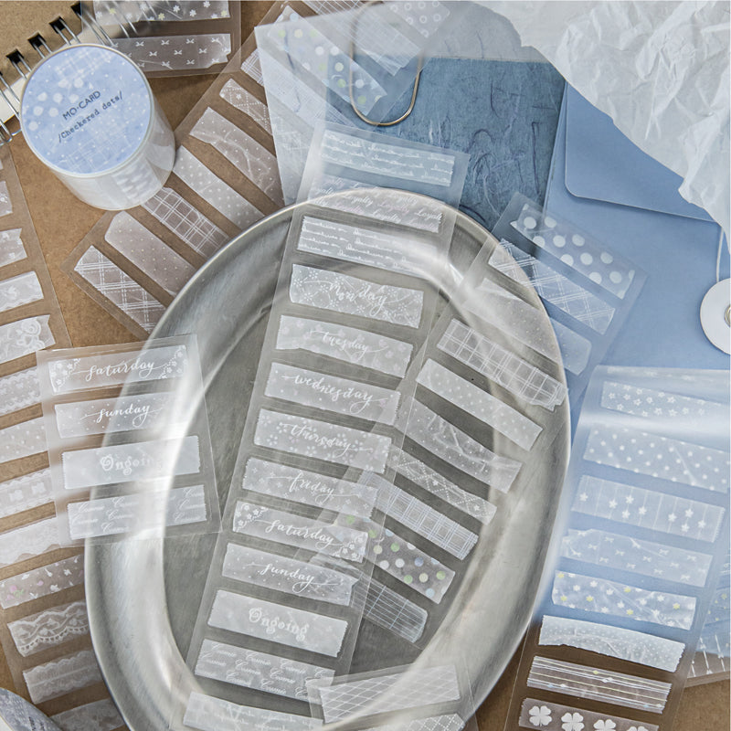 Hand Tear Catalog Series Die Cutting Fog PET Tape
