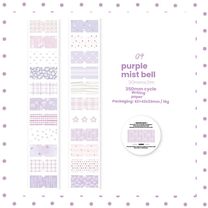 Healing Heart Series Die Cutting Writing Paper Tape