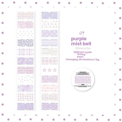 Healing Heart Series Die Cutting Writing Paper Tape