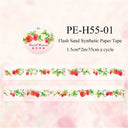 Flower Poem Series Flash Sand Synthetic Paper Tape
