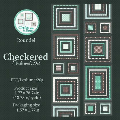 Circles And Dots Series Die Cutting PET Tape