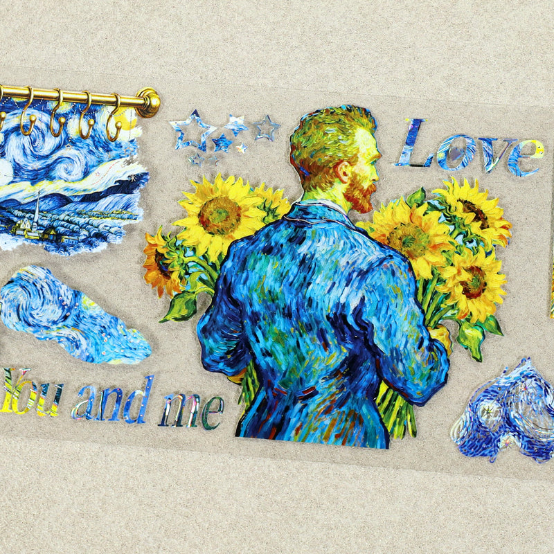 Starry Night Art Shell Silver PET Tape