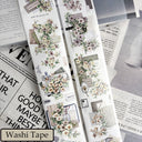 6cm*100cm Snowflakes Letter Die Cutting Washi/PET Tape