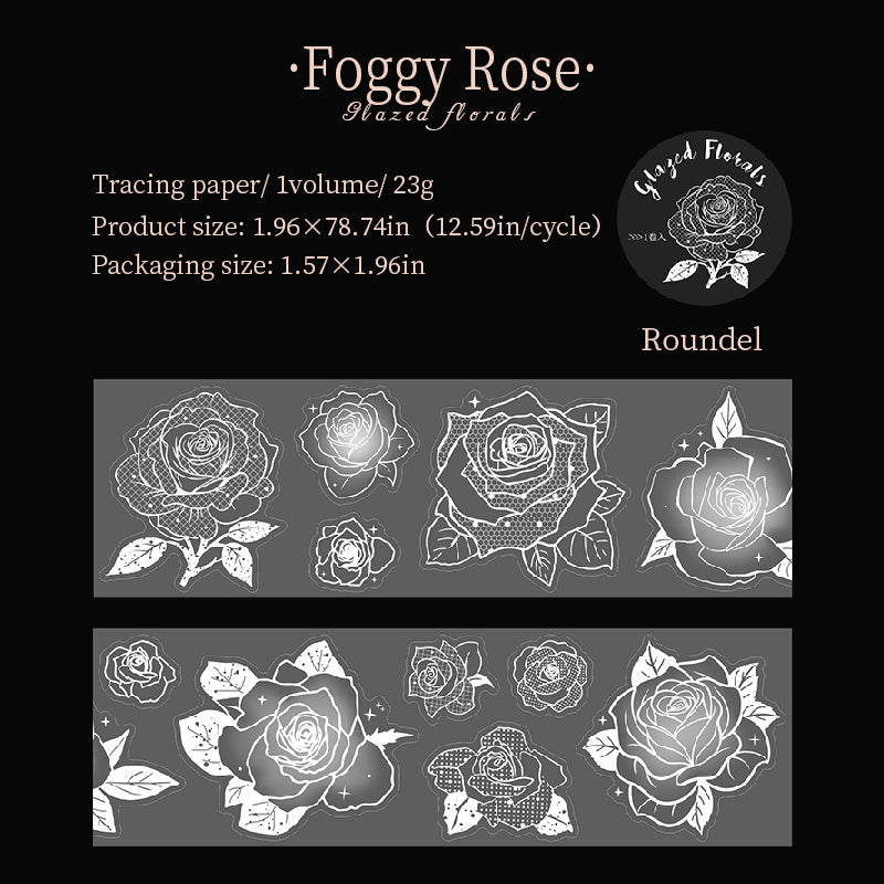 Glass Flower Series Sulfuric Acid Paper Tape