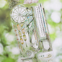 Whole Roll 6.5cm*5m South Greenery Die Cutting Shell Light PET Tape