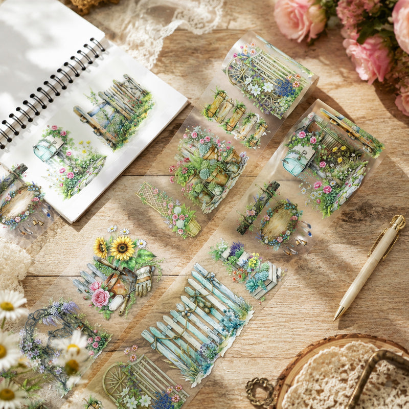 Small Courtyard Flower Hedges PET Tape