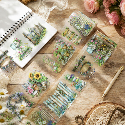 Small Courtyard Flower Hedges PET Tape