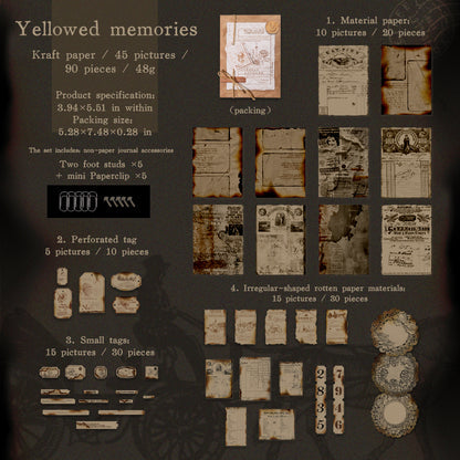 Memories Paper Pack 90pcs Memo Pad