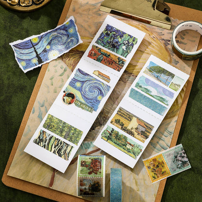 Van Gogh Fragment Series Washi Tape Set for journaling, scrapbooking and collage
