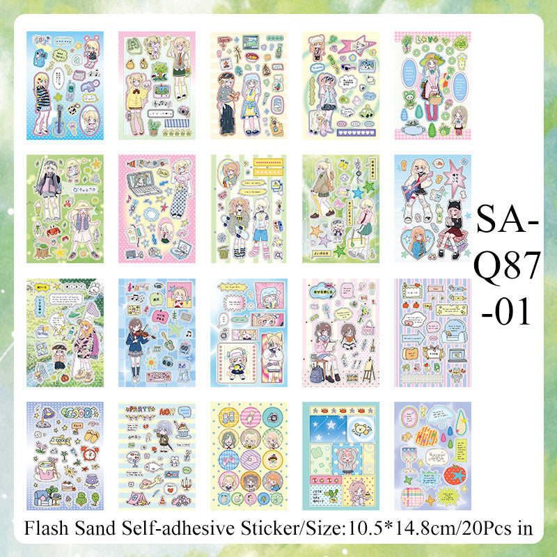 Neon Era Series Sticker Book
