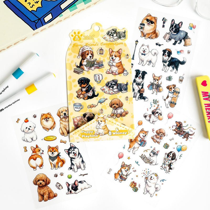 Pet Friends Series Sticker for journaling, scrapbooking and collage
