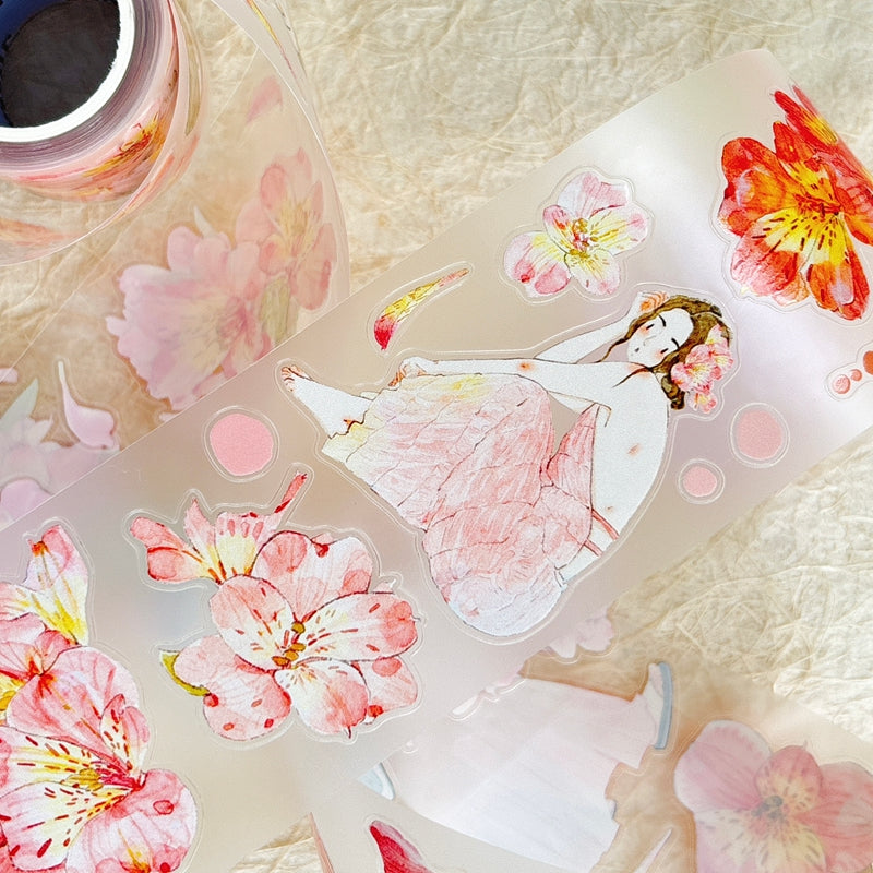 5cm*166cm Complexion Die Cutting Washi/PET/Fog PET Tape for journaling, scrapbooking and collage