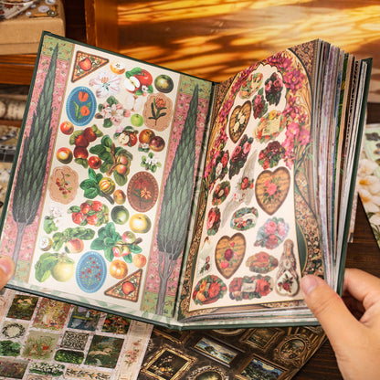 Old Things Collection Series Sticker Book featuring old, and book designs for journaling, scrapbooking and collage