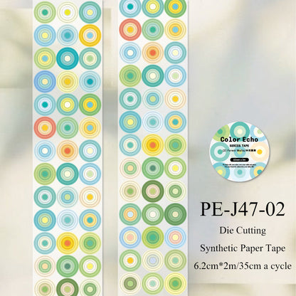 Color Echo Series Die Cutting Synthetic Paper Tape