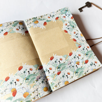 Daisy Dream in Green Rhyme PET Tape featuring dream, and green designs for journaling, scrapbooking and collage