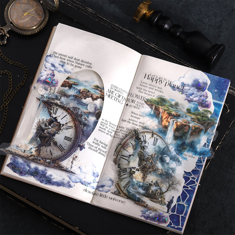 Illusory Dream Series Sticker featuring dream designs for journaling, scrapbooking and collage