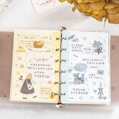 Suiya Notebook Series Die Cutting Washi Tape featuring book designs for journaling, scrapbooking and collage