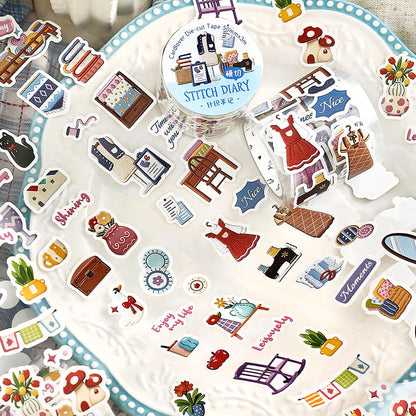Wonderful Workshop Series Die Cutting Synthetic Paper Tape featuring shop designs for journaling, scrapbooking and collage