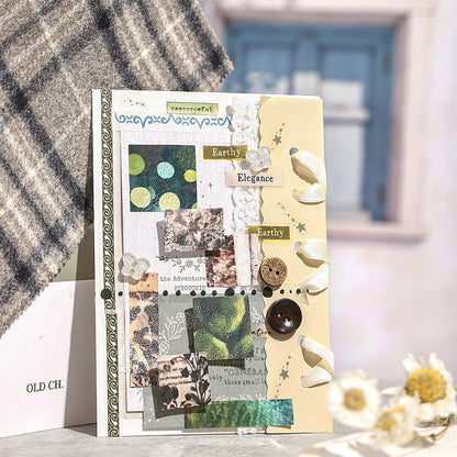 Flowing Oasis series Die Cutting PET Tape for journaling, scrapbooking and collage