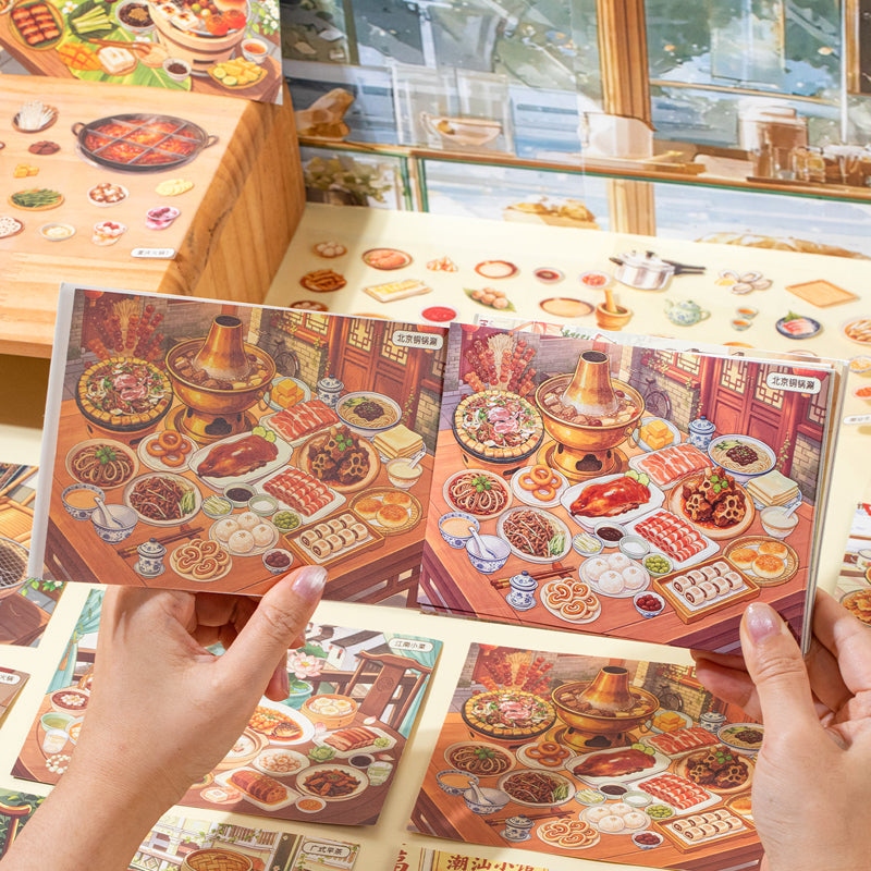 Local Attractions Series 3D Sticker Book featuring book designs for journaling, scrapbooking and collage
