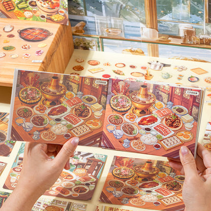 Local Attractions Series 3D Sticker Book featuring book designs for journaling, scrapbooking and collage