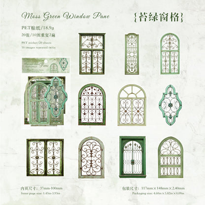 Ironwork Stained Window Series Sticker