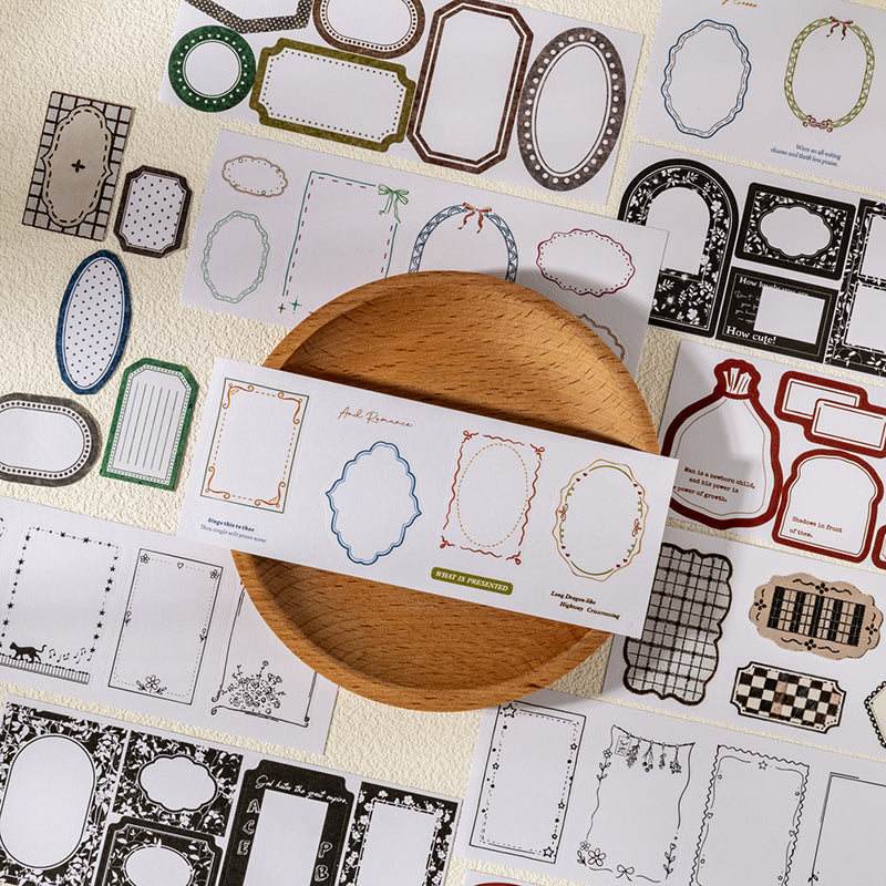 Border Studio Series Sticker Book featuring book designs for journaling, scrapbooking and collage