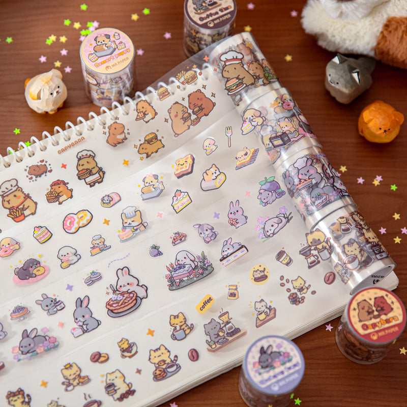 Pet Cute Album Series Die Cutting PET Tape for journaling, scrapbooking and collage