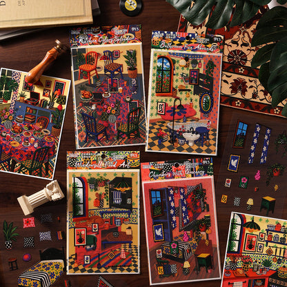 Art Residence Series 3D Sticker for journaling, scrapbooking and collage