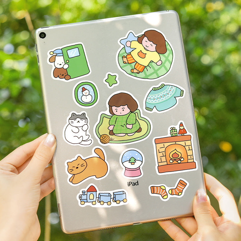 Warmth Tranquility Time Series Sticker for journaling, scrapbooking and collage