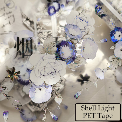 Blue Window flowers Die-Cutting Washi Tape - Sample 120cm