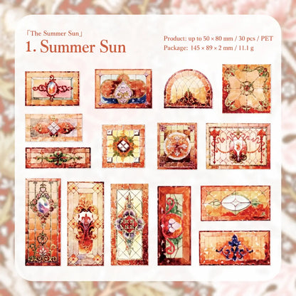 Vintage Floral Tile Sticker Pack