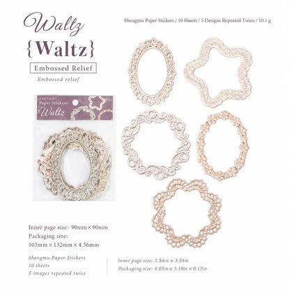Crochet Floral Letter Relief Sticker Pack