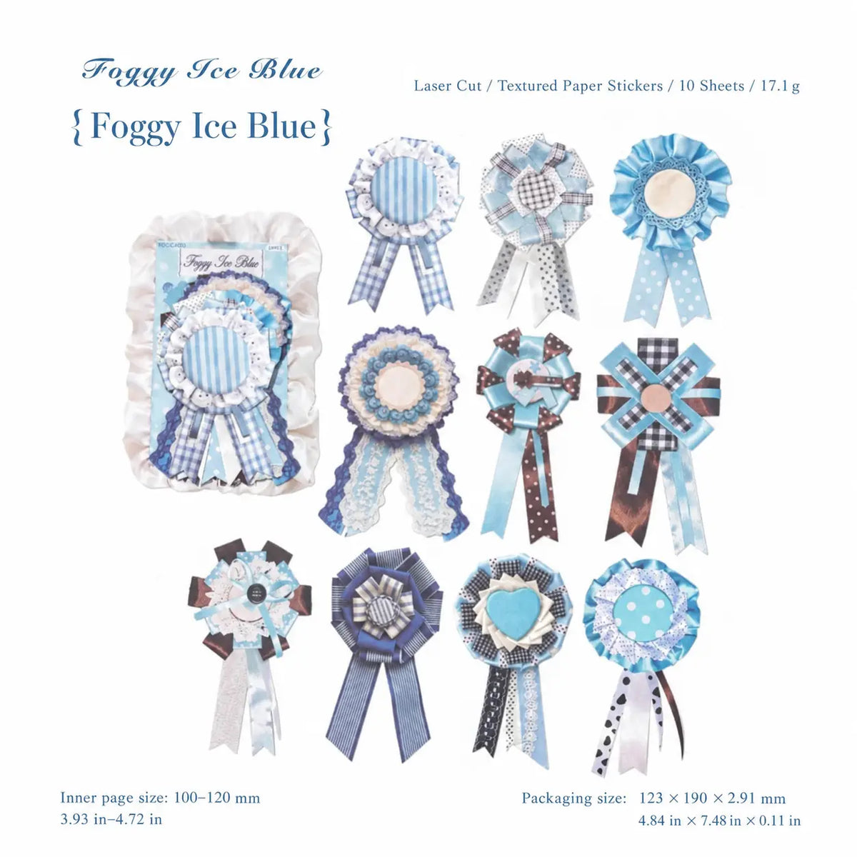 Vintage Ribbon Medal Sticker Pack